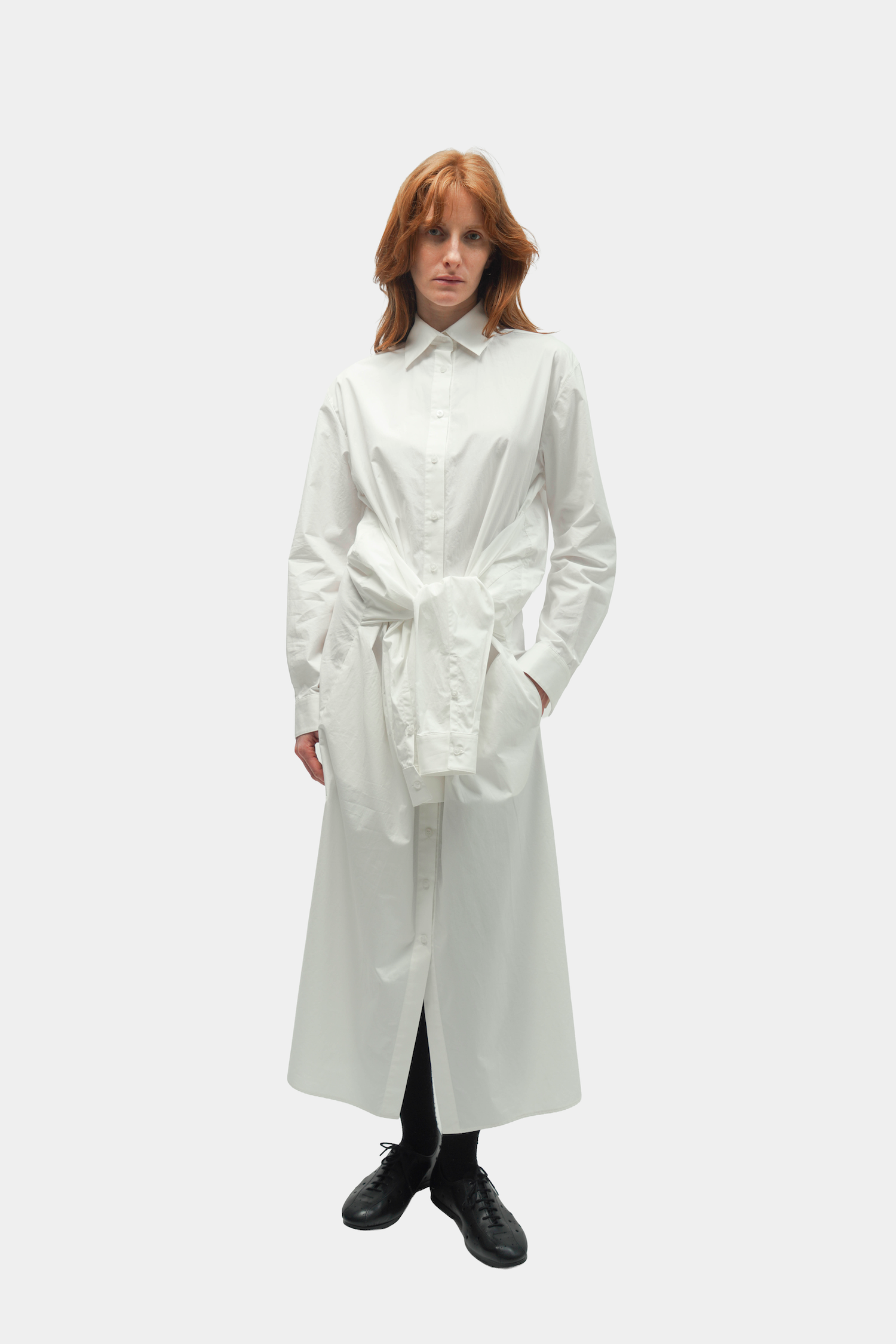 ROBE CHEMISE EN COTON