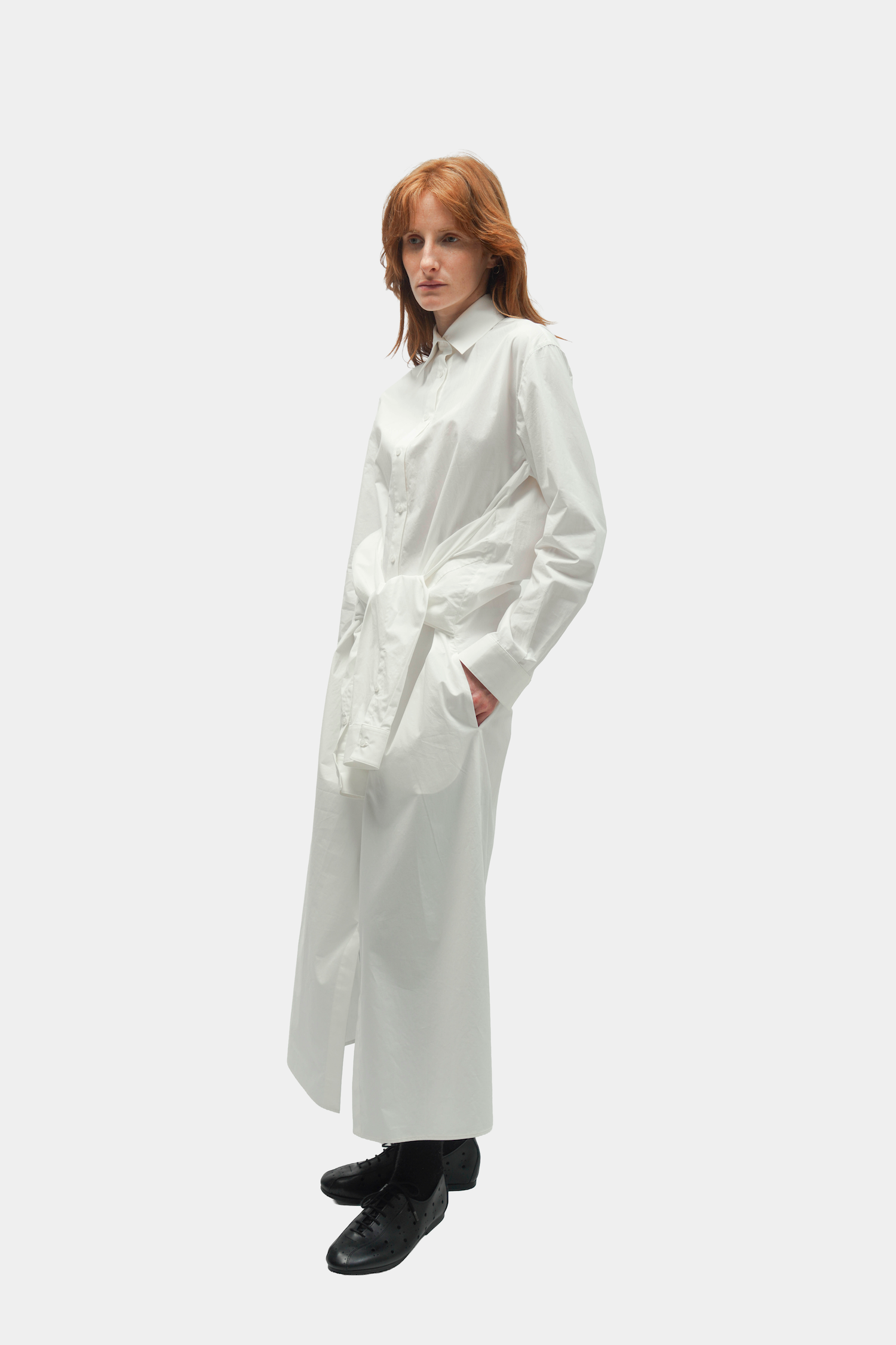 ROBE CHEMISE EN COTON
