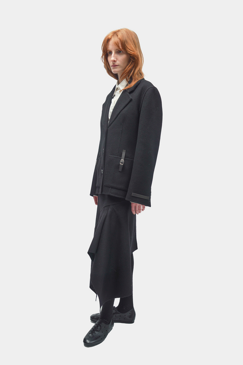 Blazer en cachemire avec ceinture