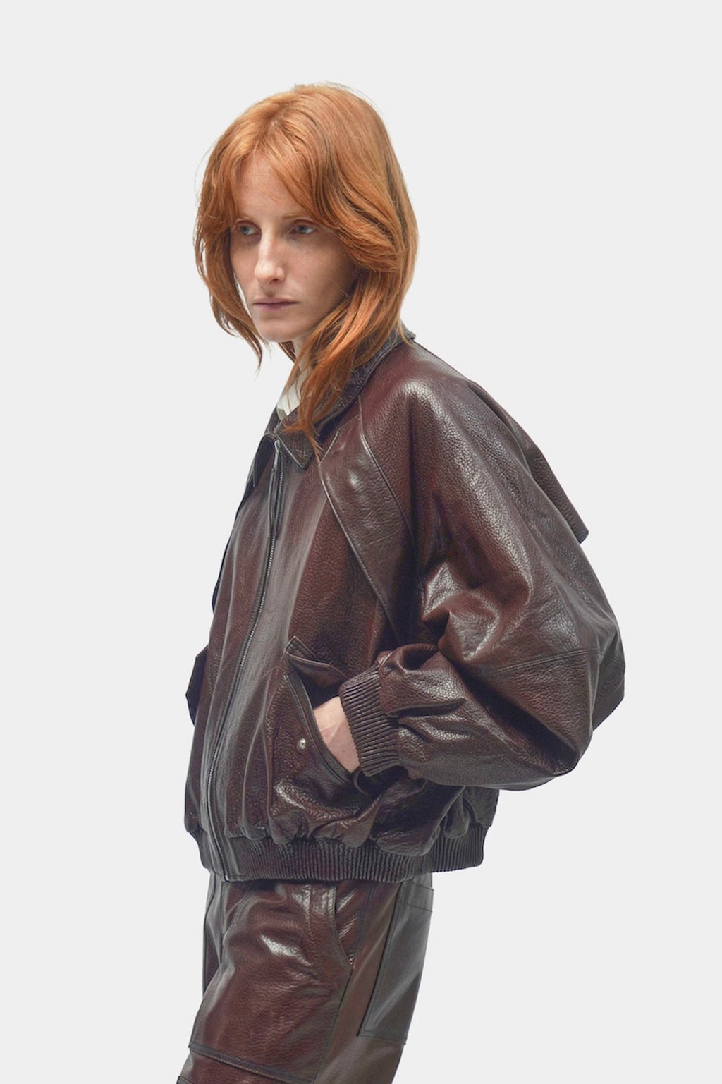 VESTE EN CUIR CARGO