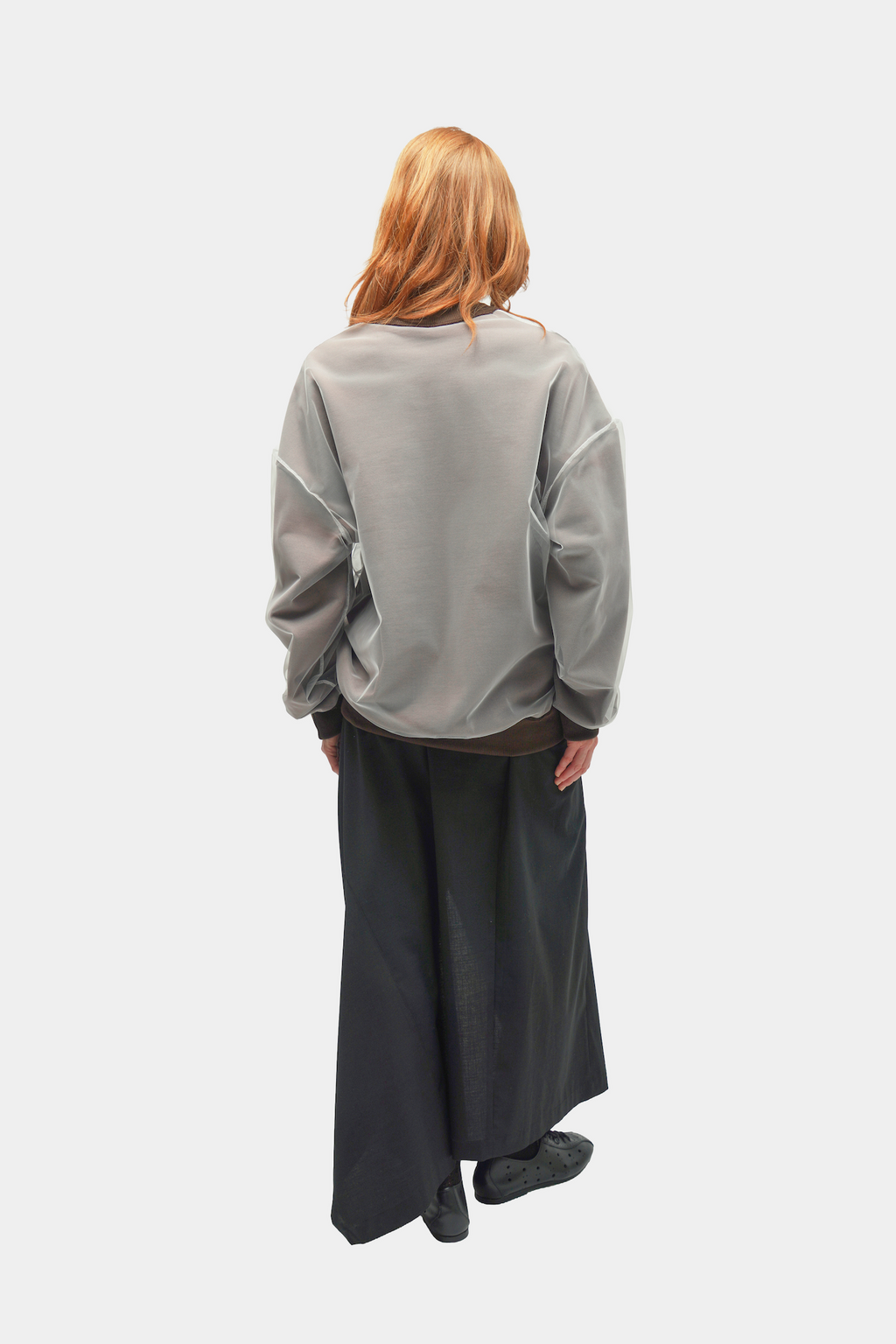 PULL EN MOLLETON TULLE